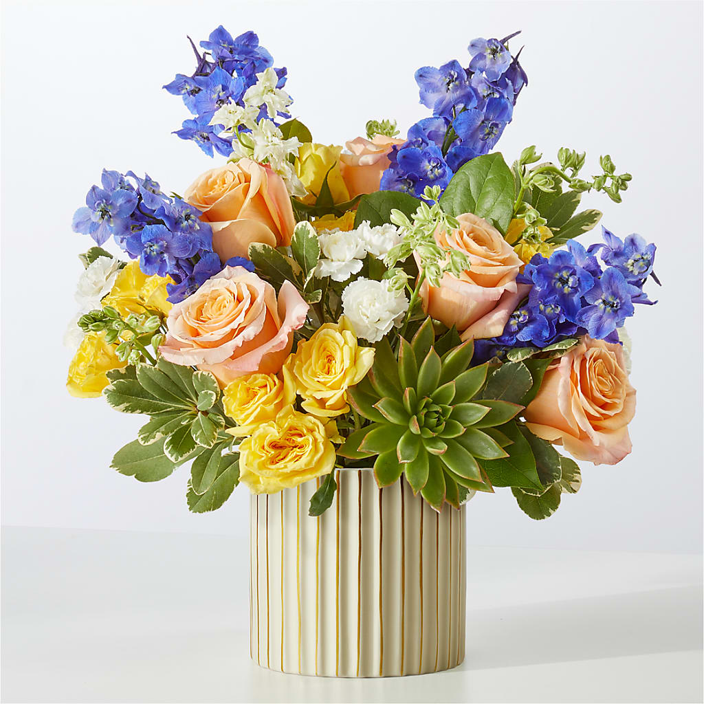 Cobalt Reverie Bouquet – Bakers, Wichita KS