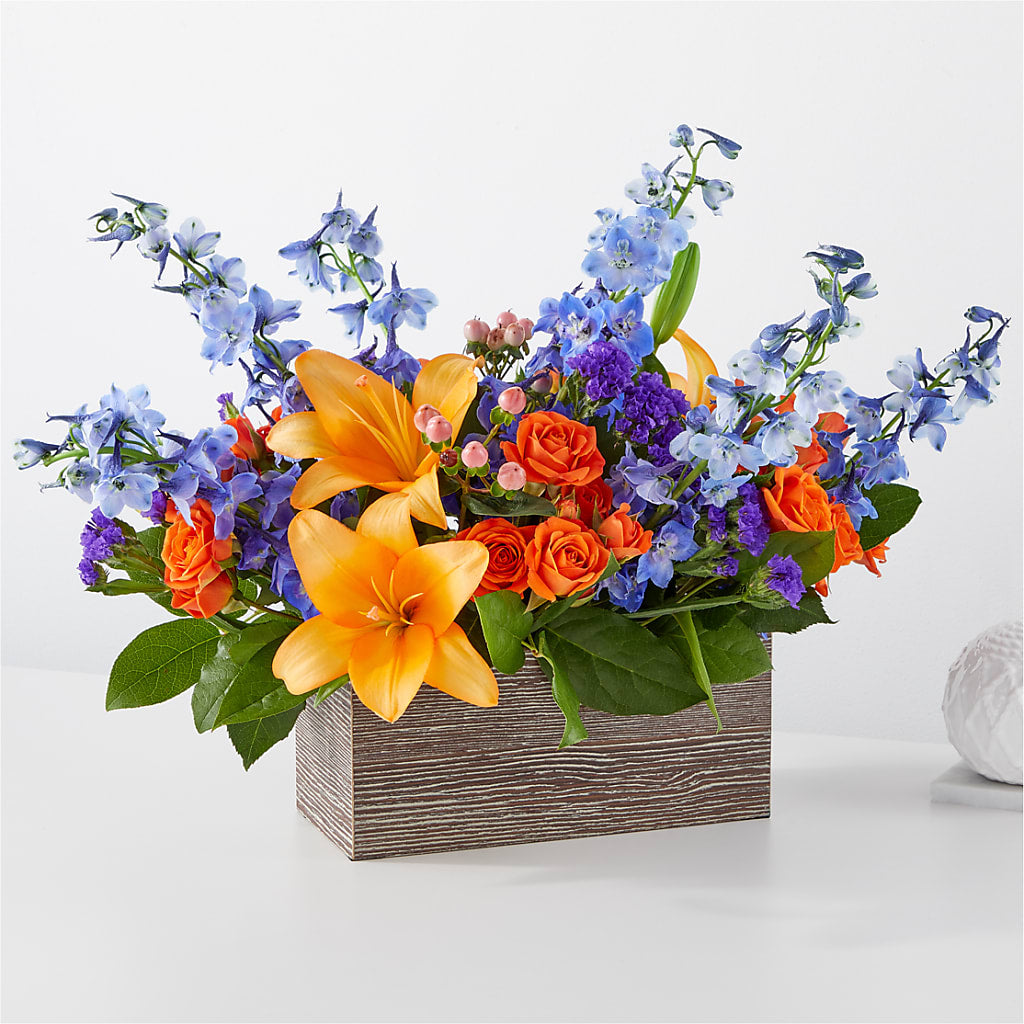 Radiant Citrus Box Bouquet – Bakers, Wichita KS