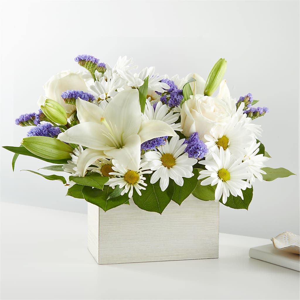 Beyond Blue Box Bouquet – Bakers, Wichita KS