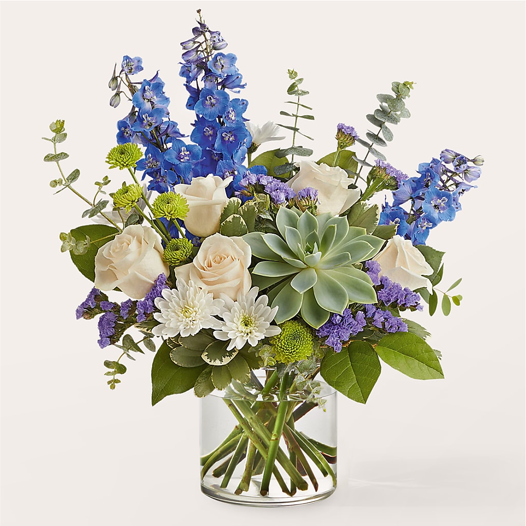 Cerulean Waves Bouquet – Bakers, Wichita KS