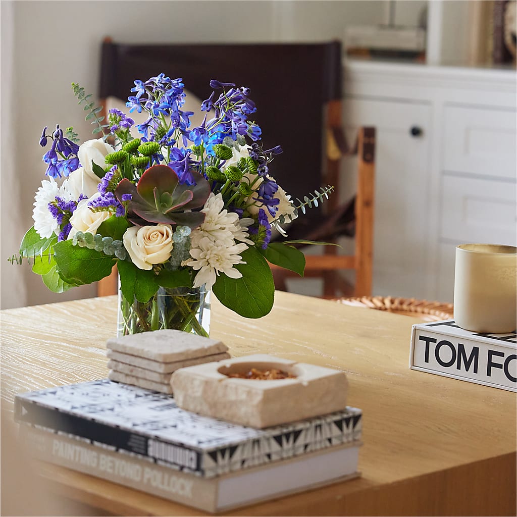 Cerulean Waves Bouquet – Bakers, Wichita KS