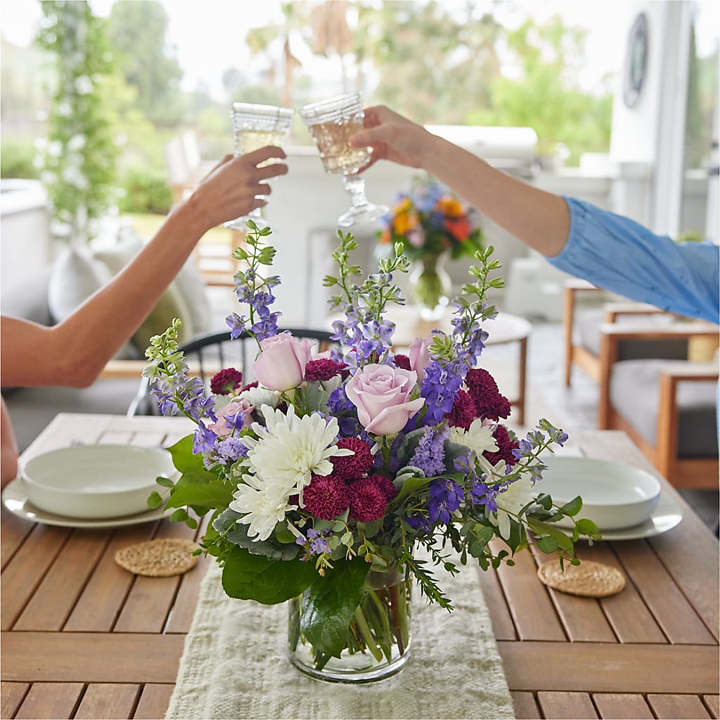 Violet Frost Bouquet – Bakers, Wichita KS