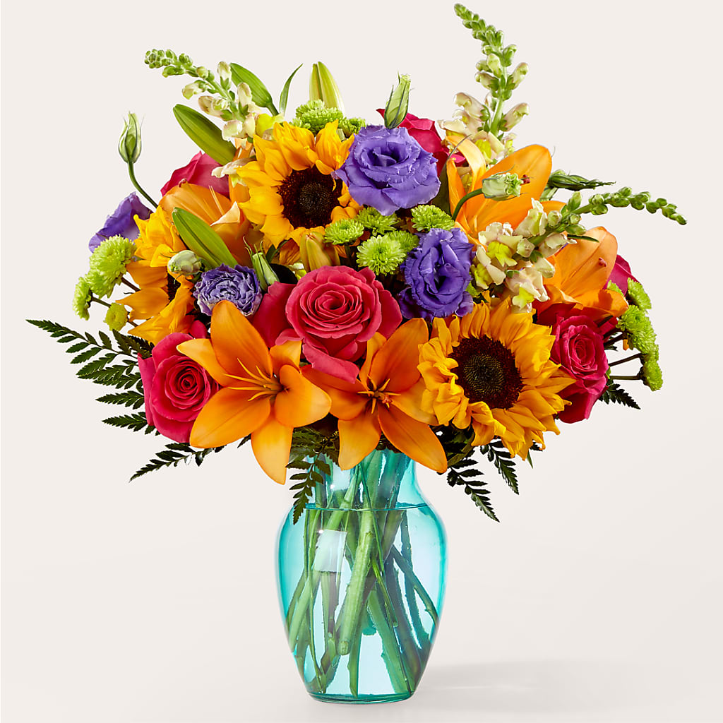 Double Rainbow Bouquet – Bakers, Wichita KS