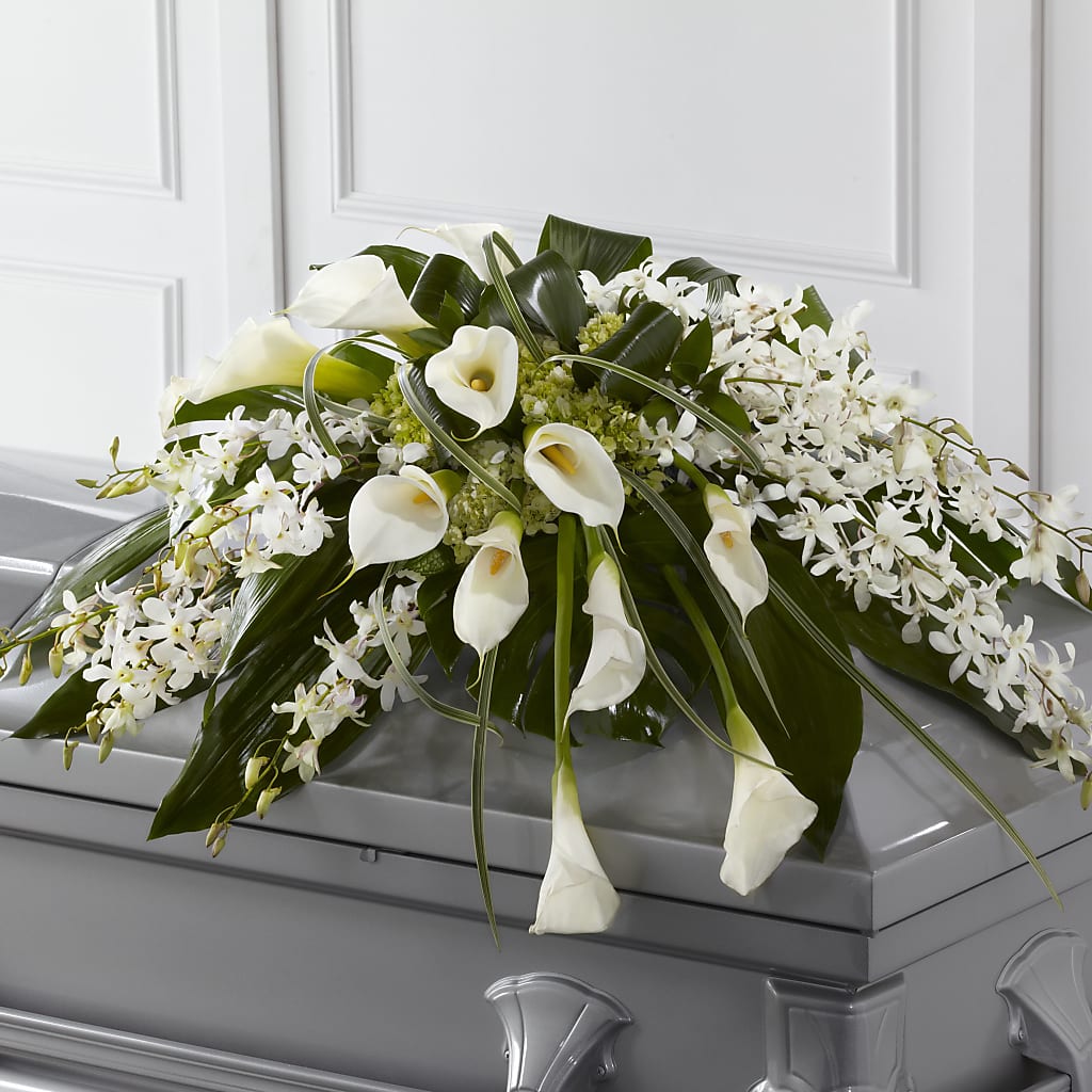 Angel Wings Casket Spray – Bakers, Wichita KS