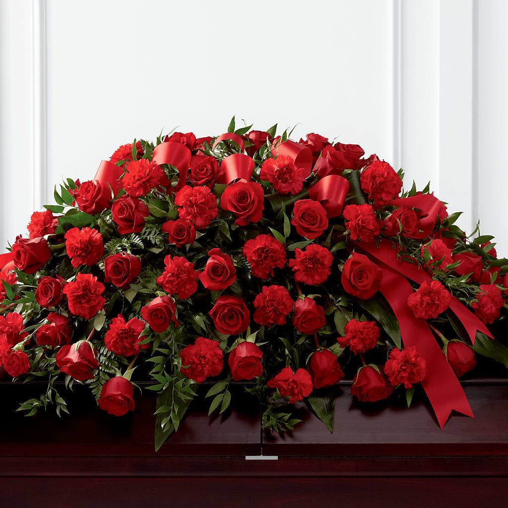 Tribute of Life Casket Spray – Bakers, Wichita KS