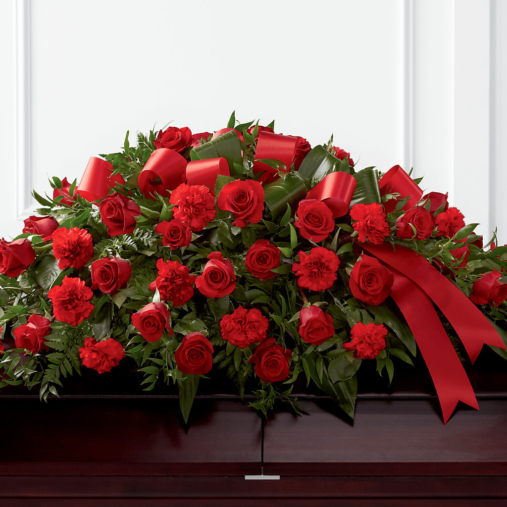 Tribute of Life Casket Spray – Bakers, Wichita KS