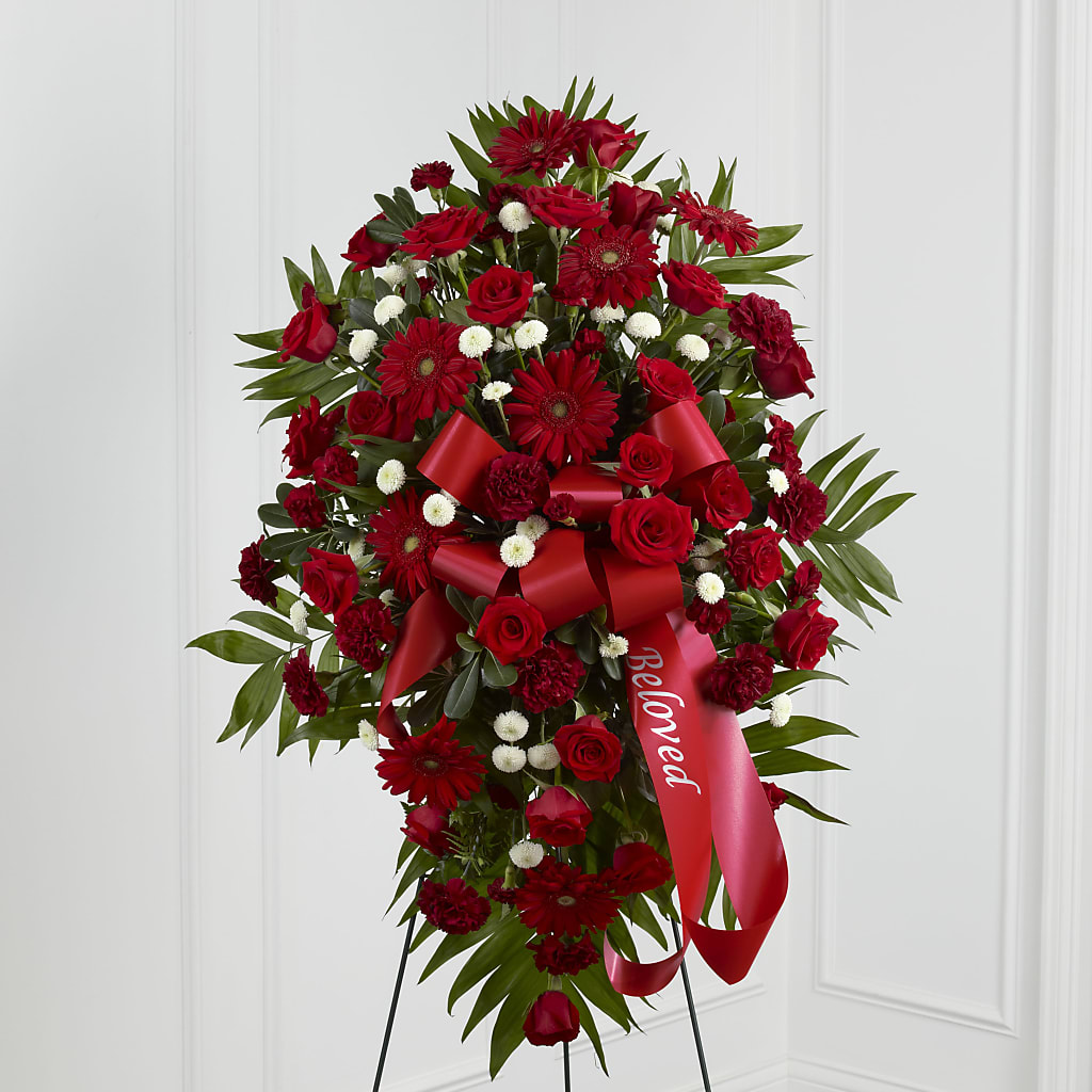 Treasured Memories Standing Spray – Bakers, Wichita KS