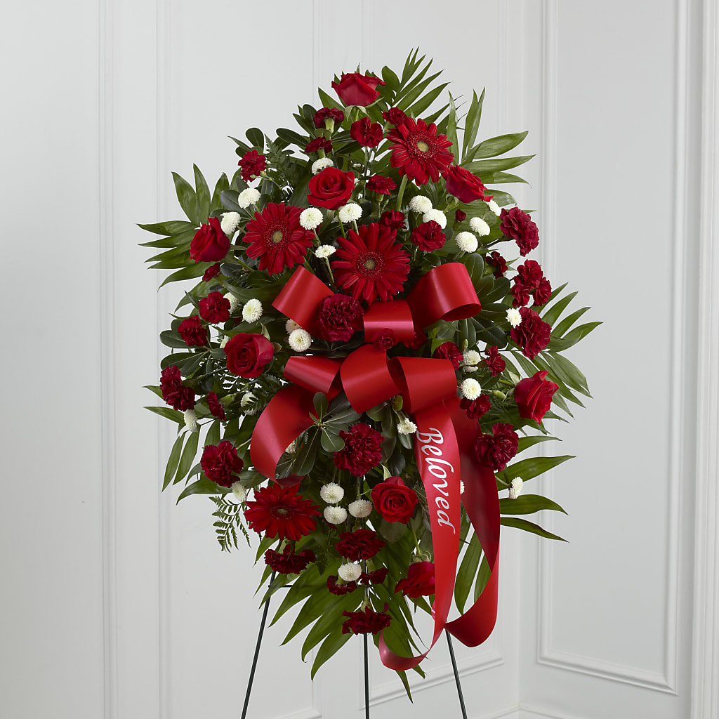 Treasured Memories Standing Spray – Bakers, Wichita KS