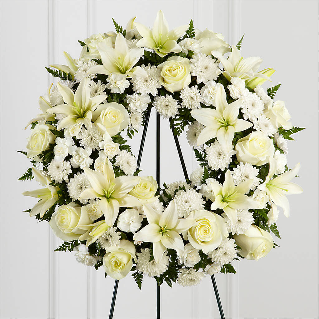 Treasured Tribute Wreath – Bakers, Wichita KS