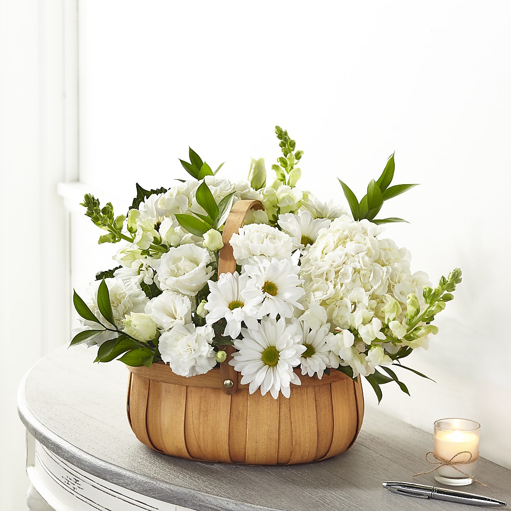 Pure Ivory Basket – Bakers, Wichita KS