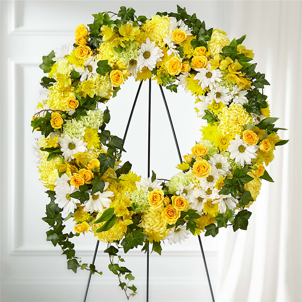 Golden Remembrance Wreath – Bakers, Wichita KS