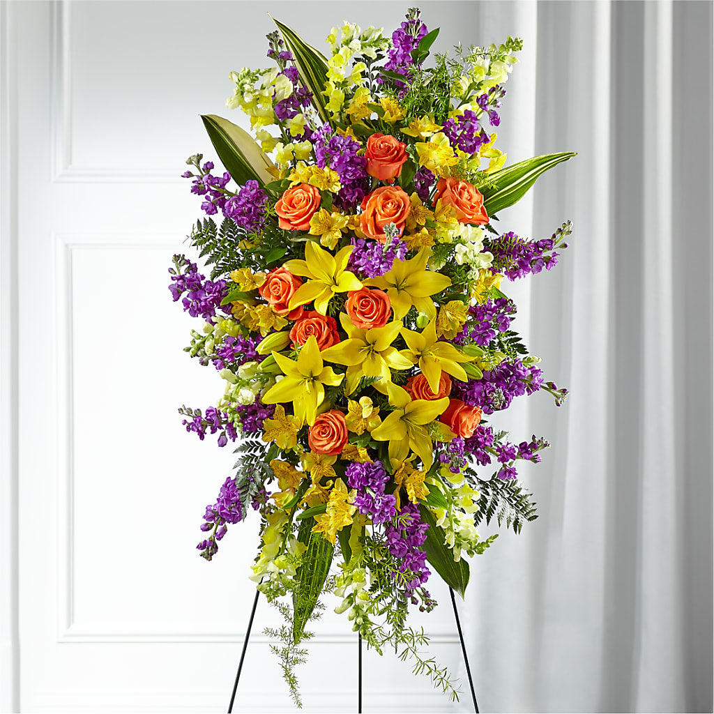Thoughtful Prayers Standing Spray – Bakers, Wichita KS