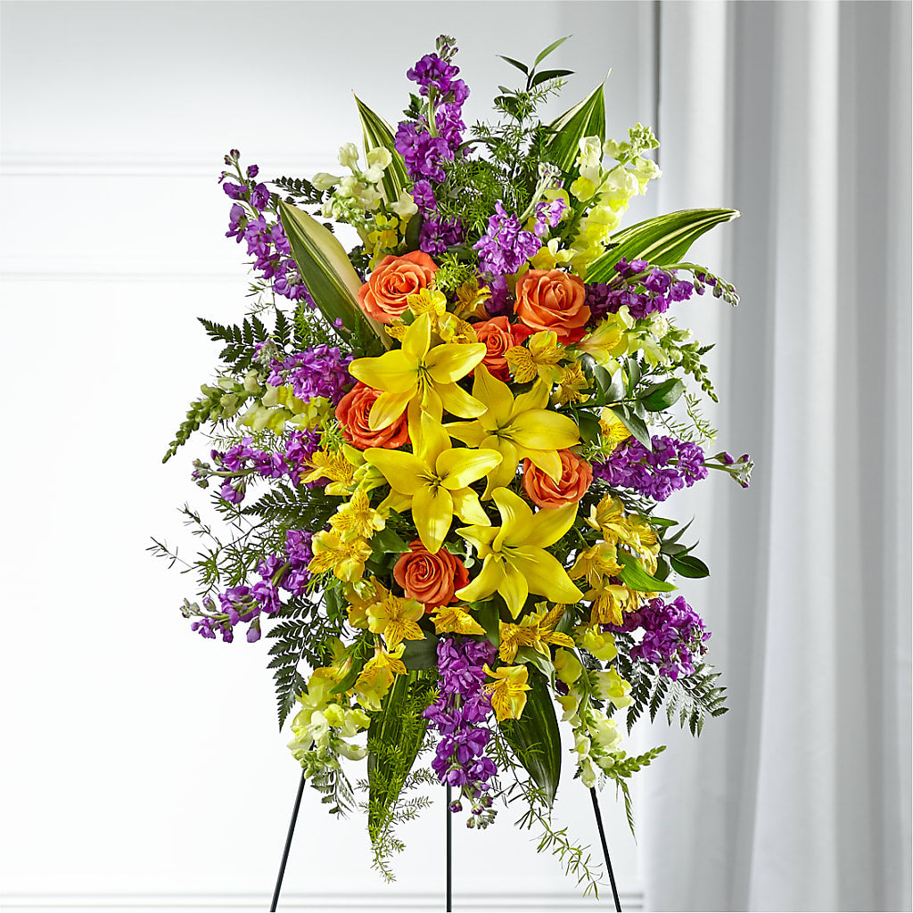 Thoughtful Prayers Standing Spray – Bakers, Wichita KS