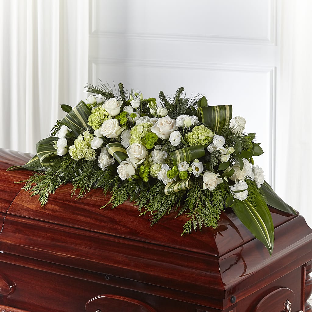 Hopeful Gesture Casket Spray – Bakers, Wichita KS