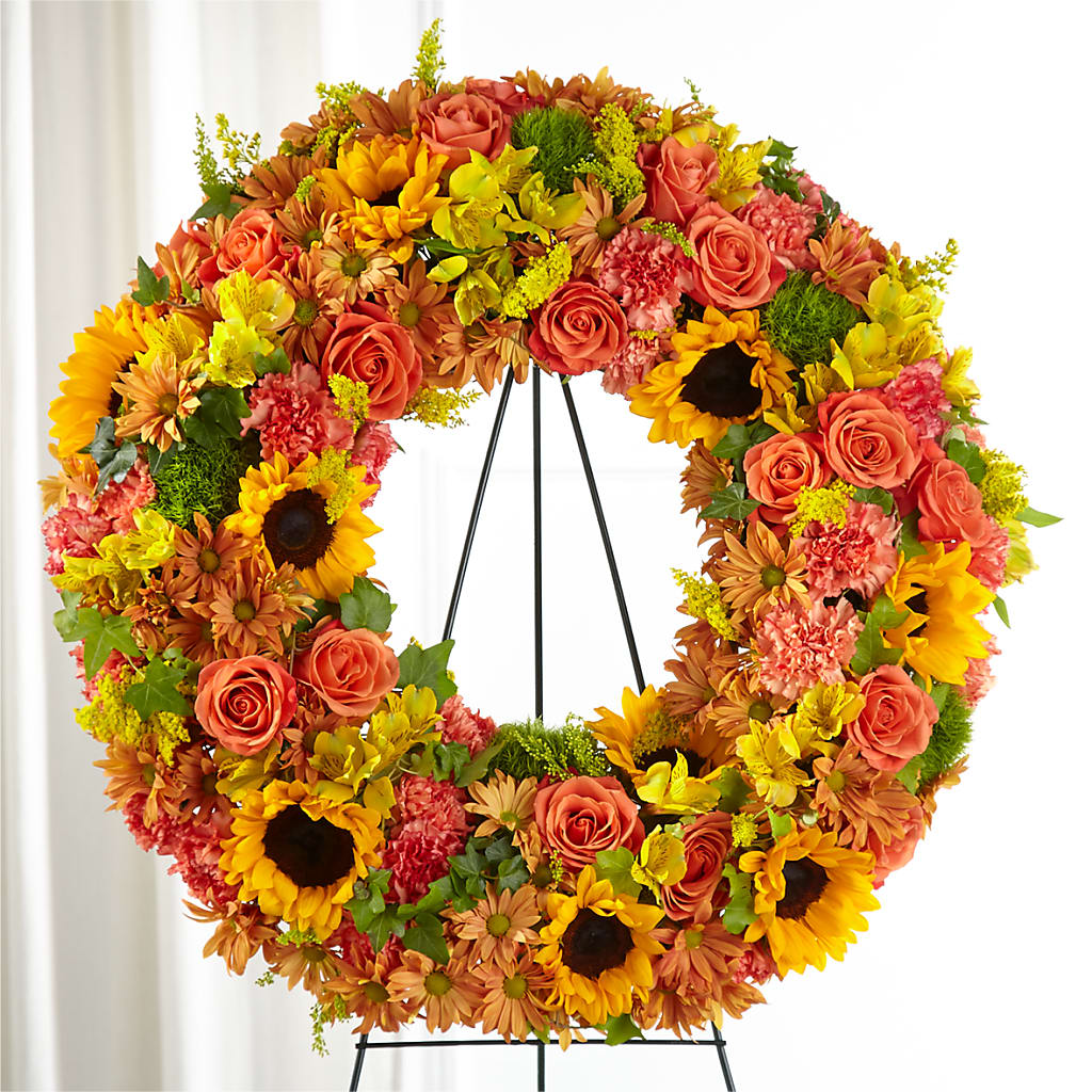 Autumnal Memories Wreath (Standard) – Bakers, Wichita KS