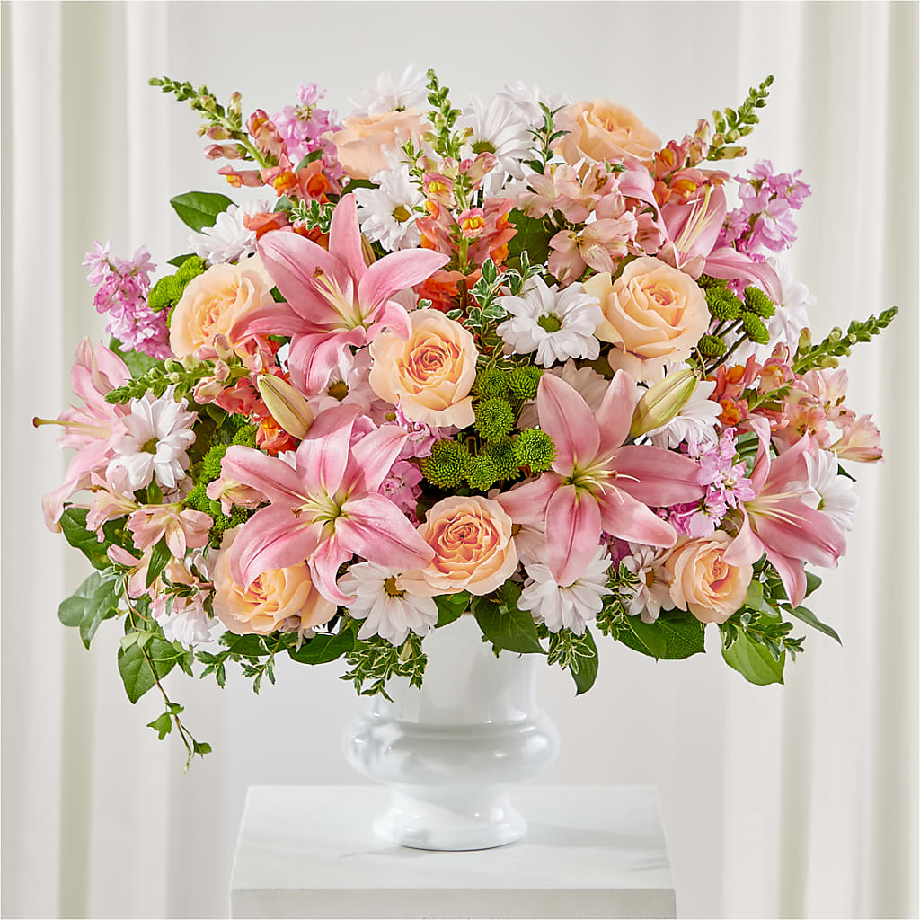 Heartfelt Gesture Urn Arrangement – Bakers, Wichita KS