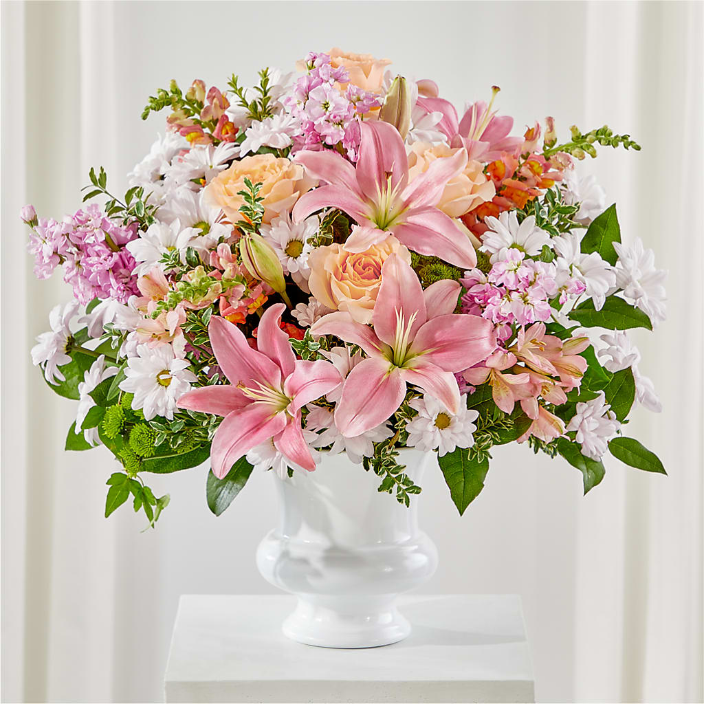 Heartfelt Gesture Urn Arrangement – Bakers, Wichita KS