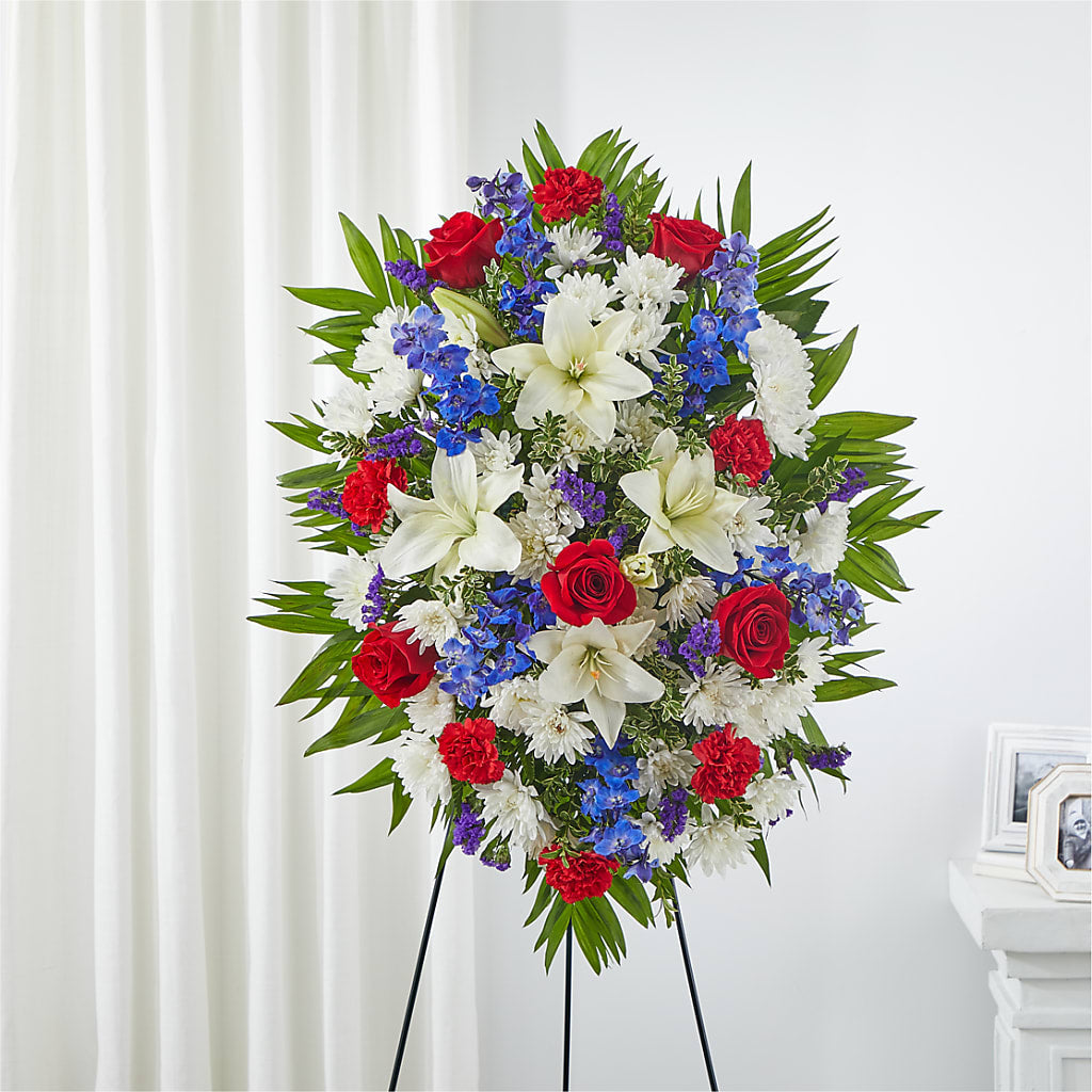 Cherished Service Standing Spray – Bakers, Wichita KS