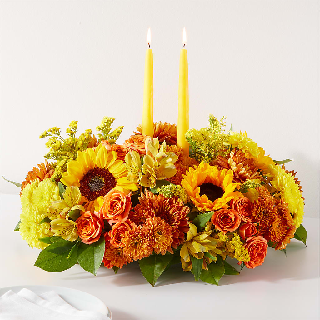 Autumn Harmony Centerpiece – Bakers, Wichita KS