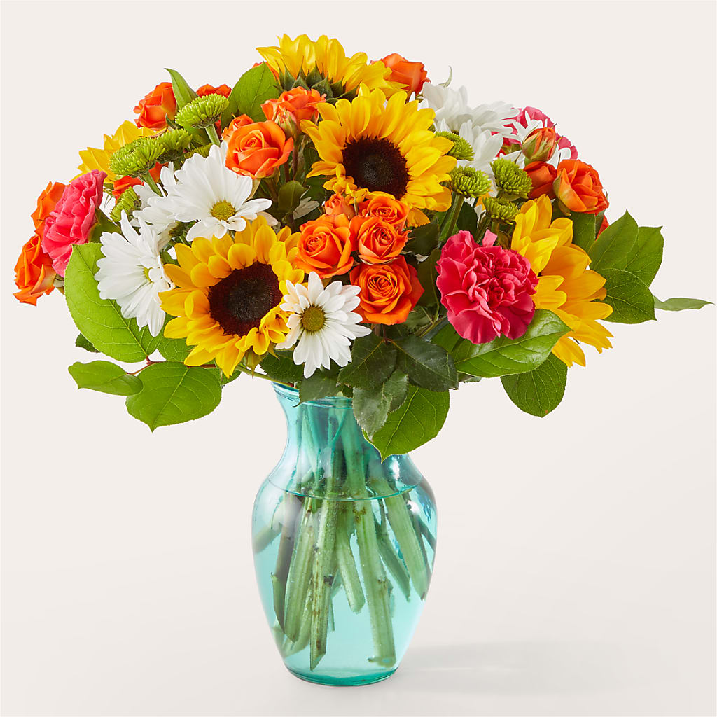 Sun-drenched Blooms Bouquet – Bakers, Wichita KS