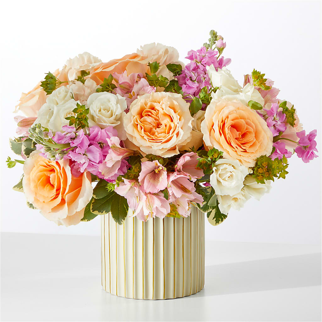 Paradise Bouquet with Ivory Vase – Bakers, Wichita KS