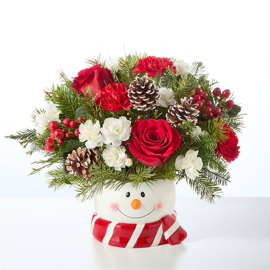 Jolly Snowman Bouquet –  Bakers, Wichita KS
