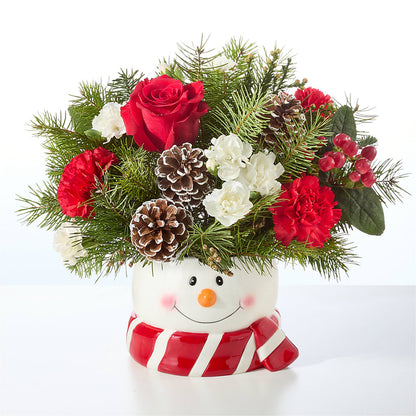 Jolly Snowman Bouquet –  Bakers, Wichita KS