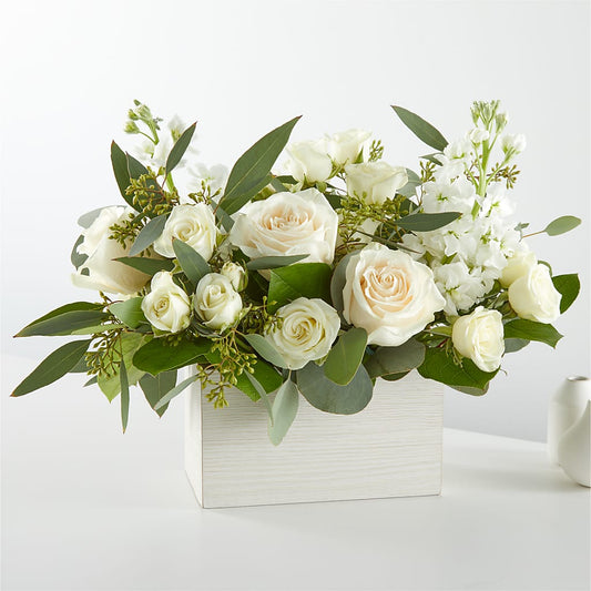 Fresh Linen Box Bouquet –  Bakers, Wichita KS