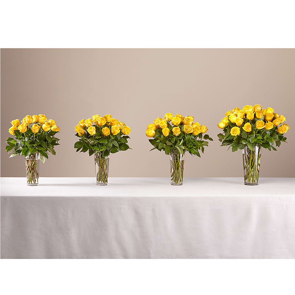 Long Stem Yellow Rose Bouquet –  Bakers, Wichita KS