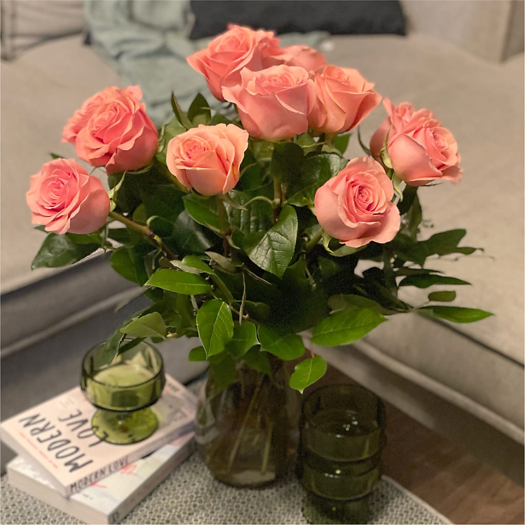 Long Stem Pink Rose Bouquet –  Bakers, Wichita KS