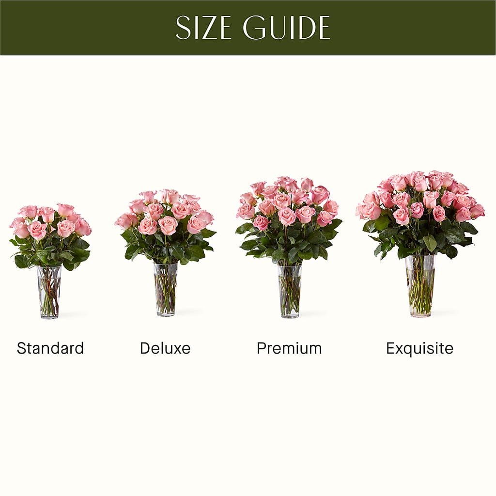 Long Stem Pink Rose Bouquet –  Bakers, Wichita KS