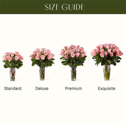 Long Stem Pink Rose Bouquet –  Bakers, Wichita KS