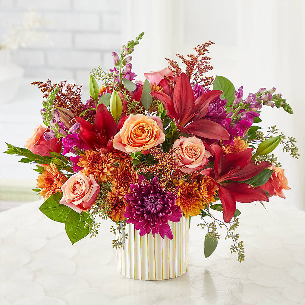 Burgundy Landscape Bouquet –  Bakers, Wichita KS
