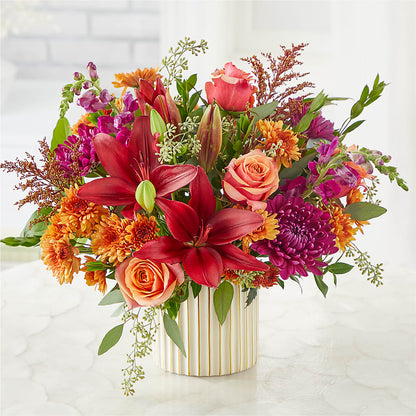 Burgundy Landscape Bouquet –  Bakers, Wichita KS