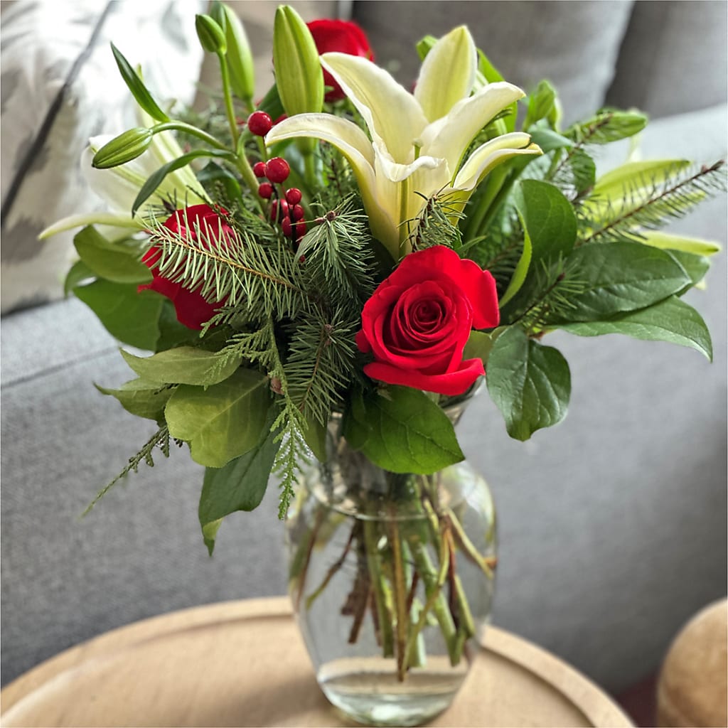 Sparkling Snowflakes Bouquet –  Bakers, Wichita KS