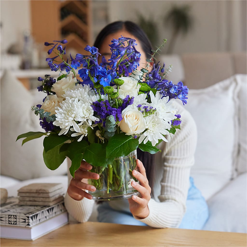 Cerulean Waves Bouquet –  Bakers, Wichita KS