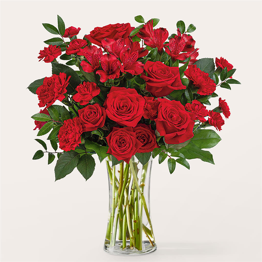 Brilliant Ruby Bouquet –  Bakers, Wichita KS