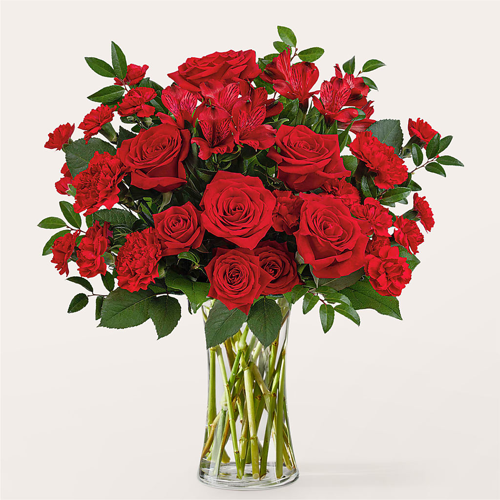 Brilliant Ruby Bouquet –  Bakers, Wichita KS
