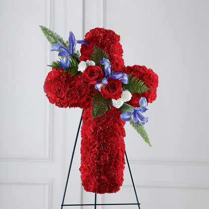 Faithful Hero Floral Cross –  Bakers, Wichita KS