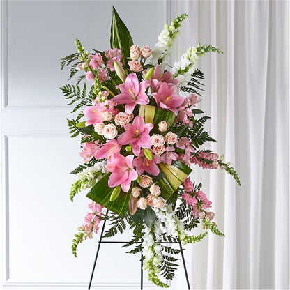 Elegant Embrace Standing Spray –  Bakers, Wichita KS