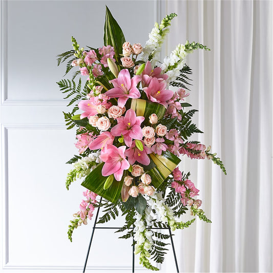 Elegant Embrace Standing Spray –  Bakers, Wichita KS