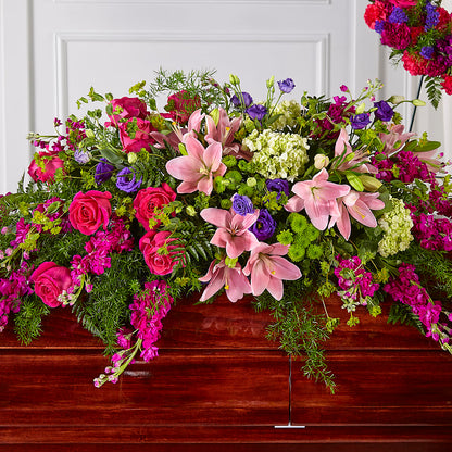 Radiant Tribute Casket Spray –  Bakers, Wichita KS