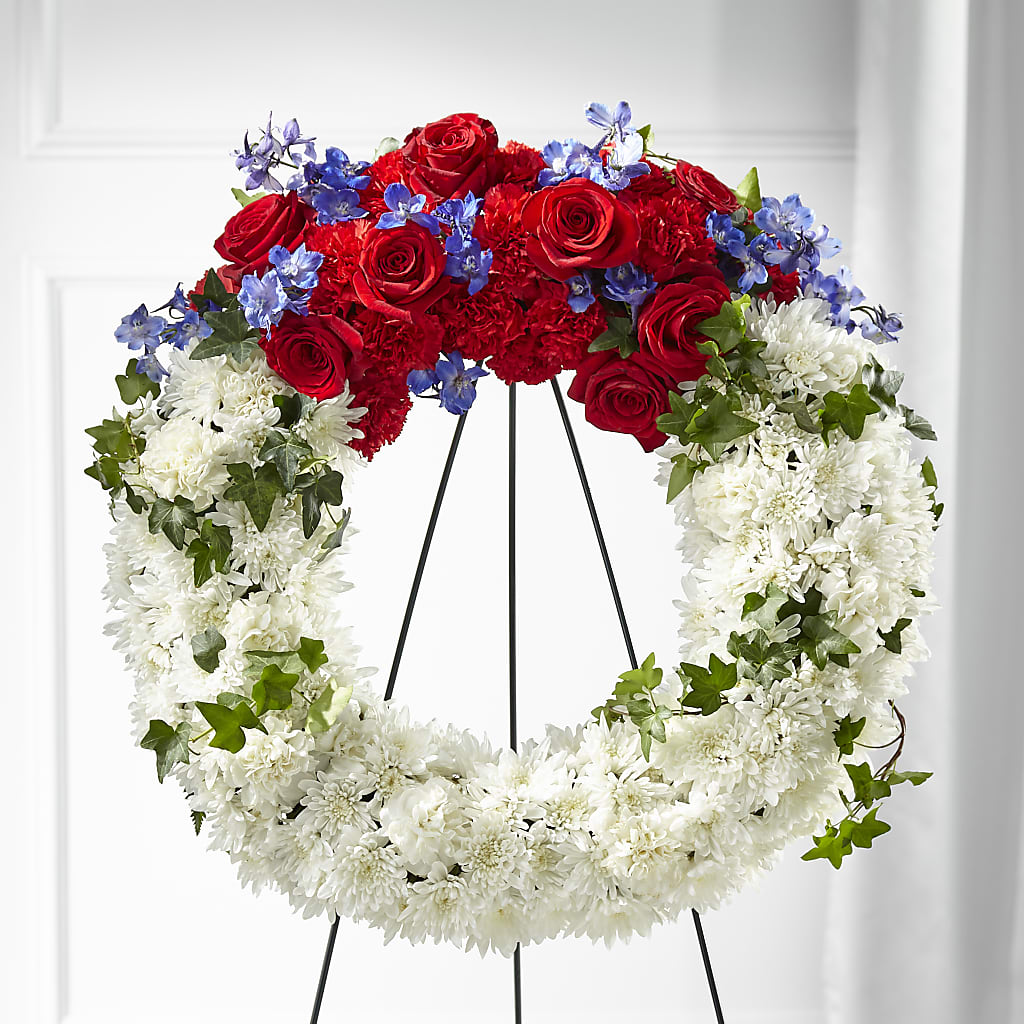 Patriotic Passion Wreath –  Bakers, Wichita KS