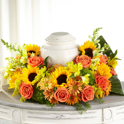 Faithful Sunflower Cremation Adornment –  Bakers, Wichita KS