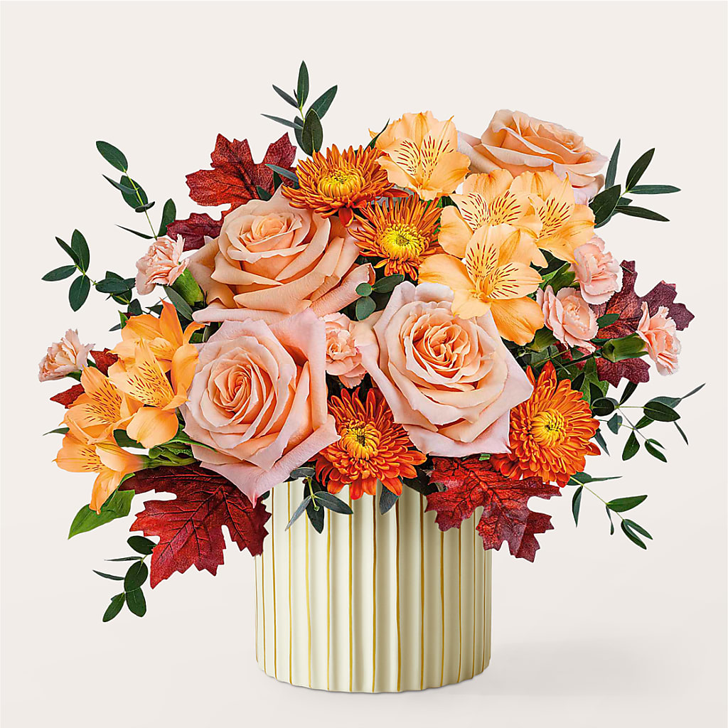 Spiced Latte Bouquet with Ivory Vase –  Bakers, Wichita KS