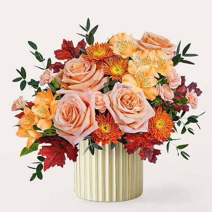 Spiced Latte Bouquet with Ivory Vase –  Bakers, Wichita KS