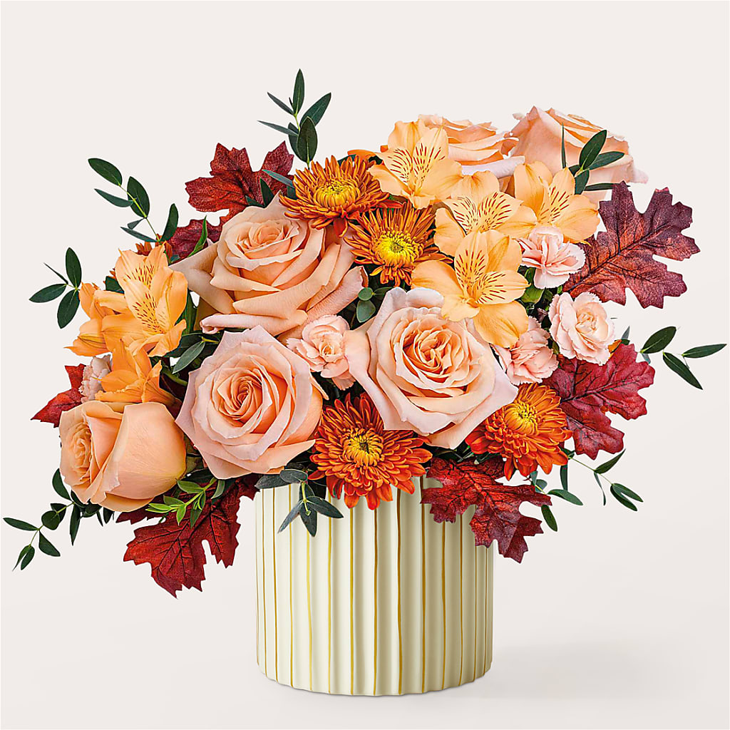 Spiced Latte Bouquet with Ivory Vase –  Bakers, Wichita KS