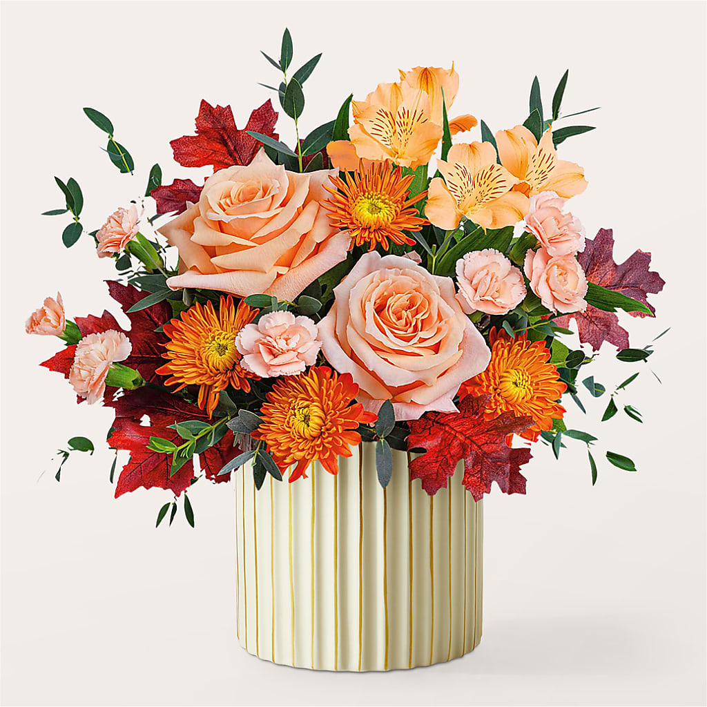 Spiced Latte Bouquet with Ivory Vase –  Bakers, Wichita KS