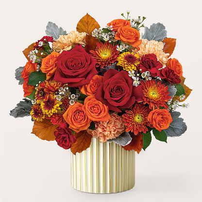 Merlot Bouquet with Ivory Vase –  Bakers, Wichita KS