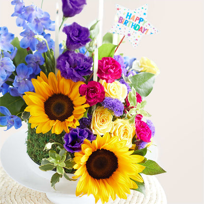 Star of the Day Floral Cake –  Bakers, Wichita KS